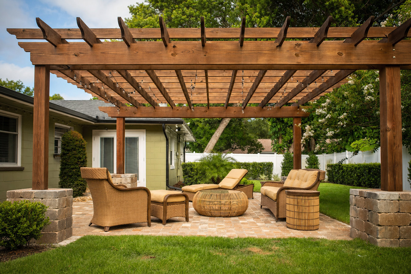 Pergola installation