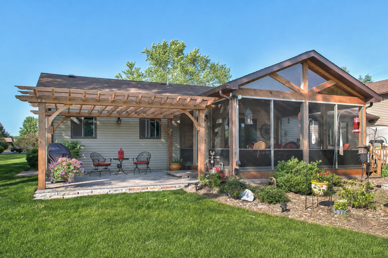 Screened-in porches and screened decks