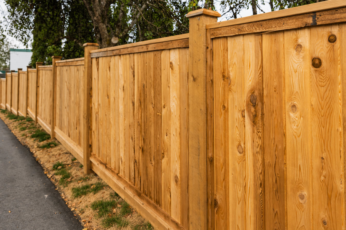 Wood and privacy fence installation